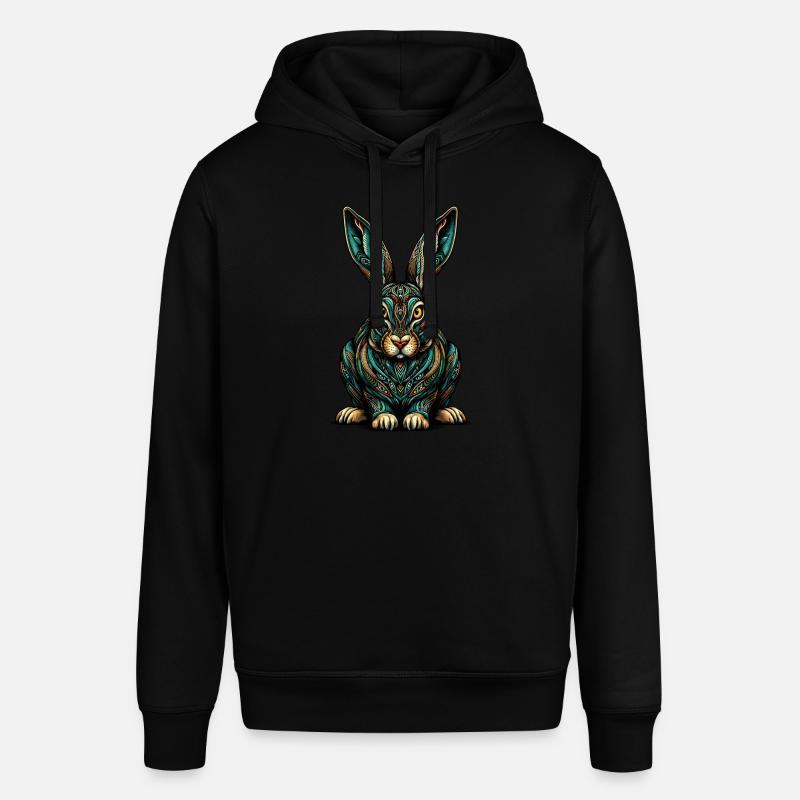 Mandala Art Jackrabbit Jackrabbits - Sweat à capuche SOUNDER Stanley/Stella Unisexe - noir
