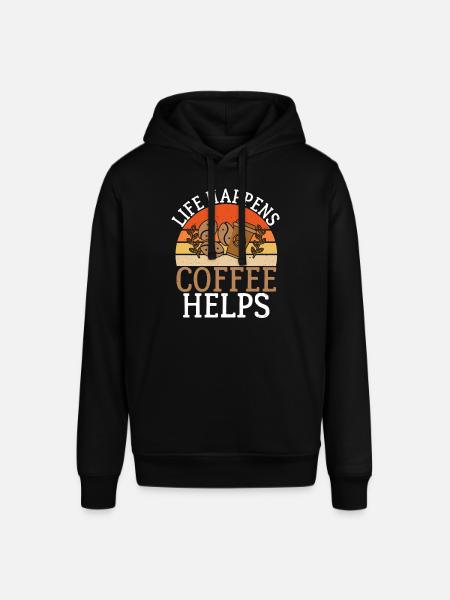 Coffee Gifts - Stanley/Stella SOUNDER Unisex Hoodie - black