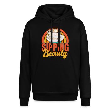 Coffee Gifts - Stanley/Stella Unisex Hoodie SOUNDER - Schwarz - Vorne - Alina (178cm) & Michal (187cm)