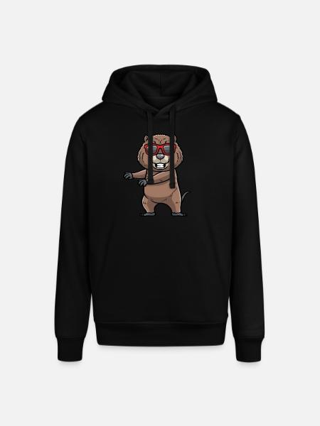 Dancing muskrat rodent - Stanley/Stella SOUNDER Unisex Hoodie - black
