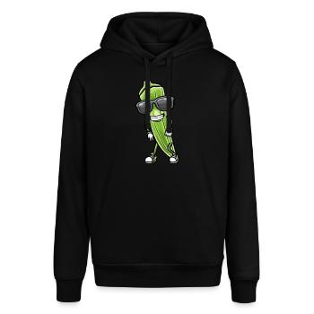Tanzendes Okra Mit Sonnenbrille Okras - Stanley/Stella Unisex Hoodie SOUNDER - Schwarz - Vorne - Alina (178cm) & Michal (187cm)