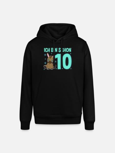 Ten-year-old donkey child: Celebration master - Stanley/Stella SOUNDER Unisex Hoodie - black