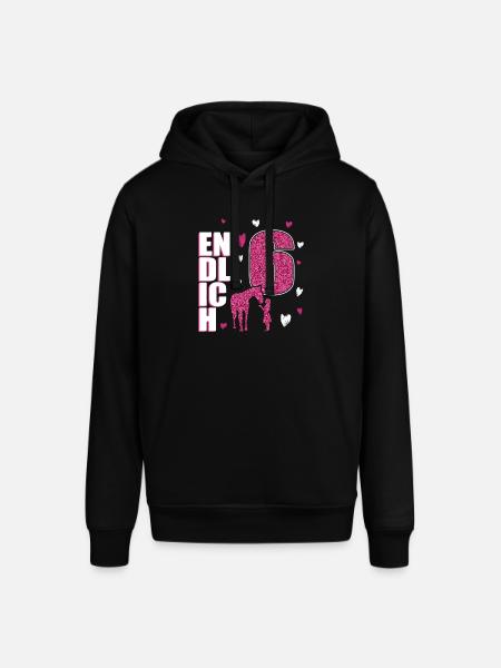 Endlich 6 Pferd Pony - Stanley/Stella Unisex Hoodie SOUNDER - Schwarz