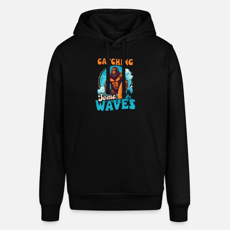 Surfeur attrapant des vagues monstre - Sweat à capuche SOUNDER Stanley/Stella Unisexe - noir