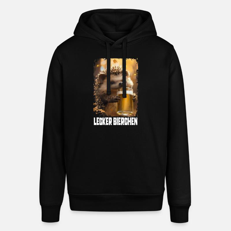 Lecker Bierchen Igel - Stanley/Stella Unisex Hoodie SOUNDER - Schwarz