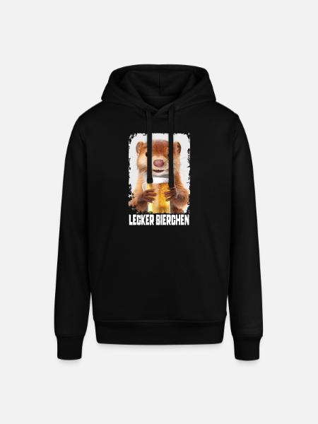Delicious Beer Weasel - Stanley/Stella SOUNDER Unisex Hoodie - black