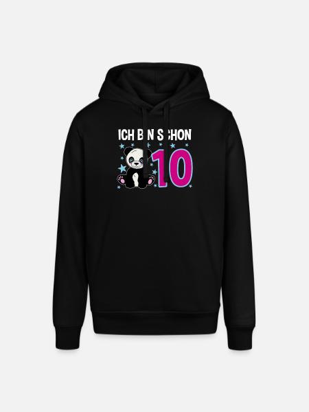 Dix ans – Panda Jubilation - Sweat à capuche SOUNDER Stanley/Stella Unisexe - noir