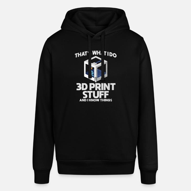 Impression 3D - Sweat à capuche SOUNDER Stanley/Stella Unisexe - noir