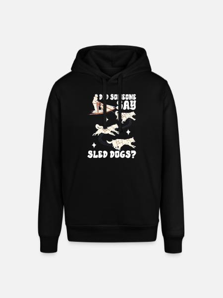 Sledding Sled dogs - Stanley/Stella SOUNDER Unisex Hoodie - black