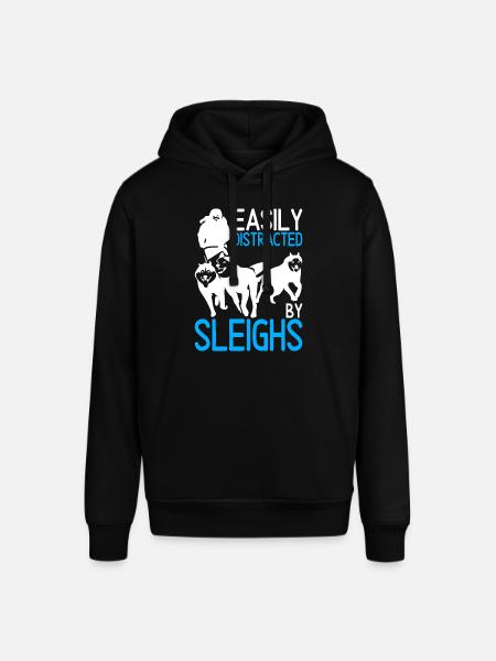 Sledding Sled dogs - Stanley/Stella SOUNDER Unisex Hoodie - black