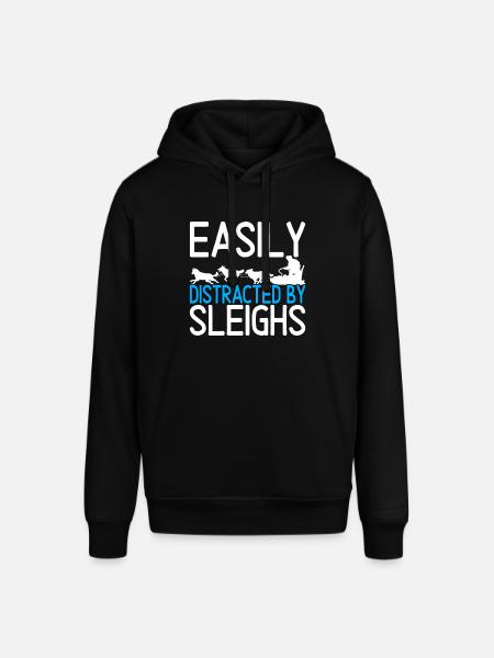 Sledding Sled dogs - Stanley/Stella SOUNDER Unisex Hoodie - black