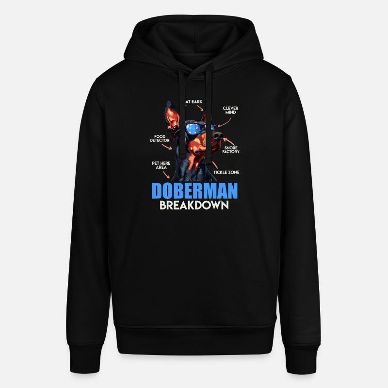 DOBERMAN BREAKDOWN Doberman Propriétaire Drôle - Sweat à capuche SOUNDER Stanley/Stella Unisexe - noir