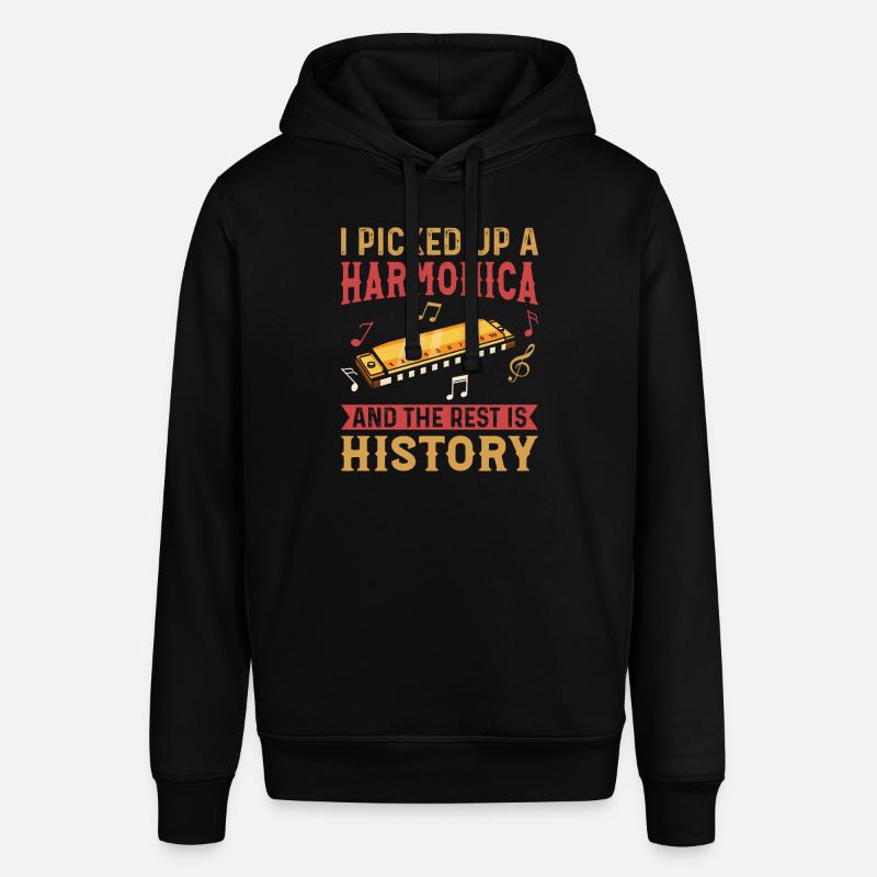 Harmonica Player - Harmonica Instrument Harmonica - Stanley/Stella Unisex Hoodie SOUNDER - Schwarz