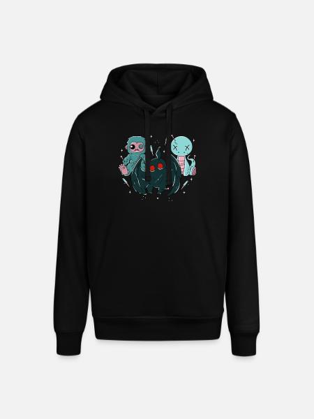 Kawaii Pastel Goth Cryptids - Stanley/Stella SOUNDER Unisex Hoodie - black