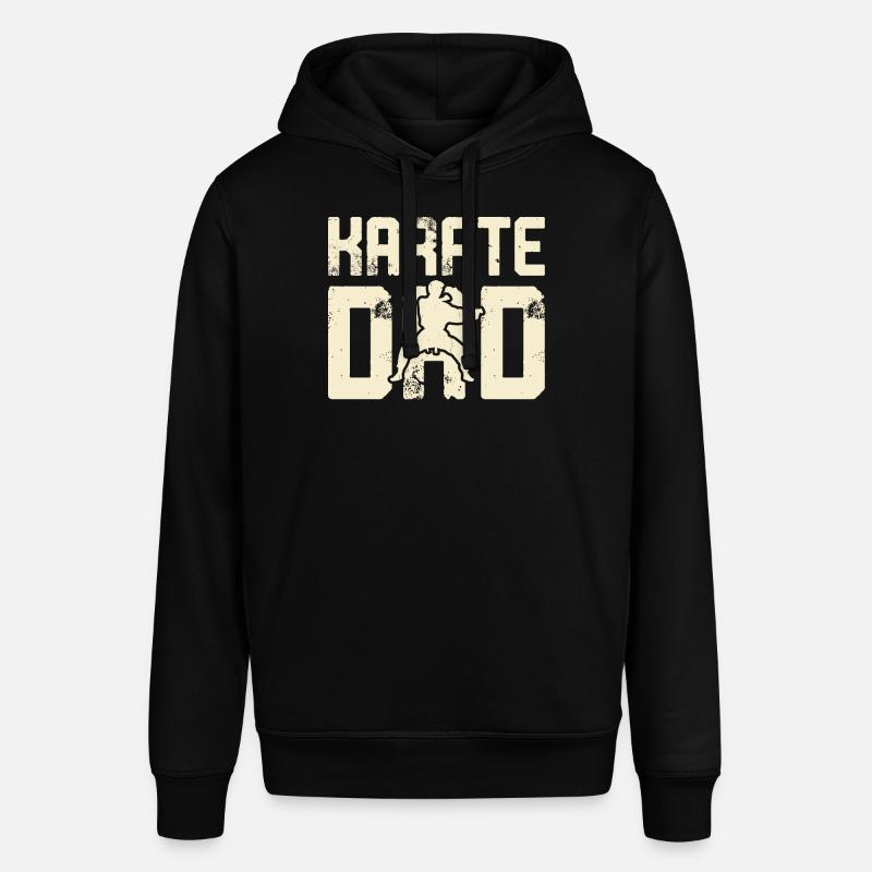 Papa karaté - Sweat à capuche SOUNDER Stanley/Stella Unisexe - noir