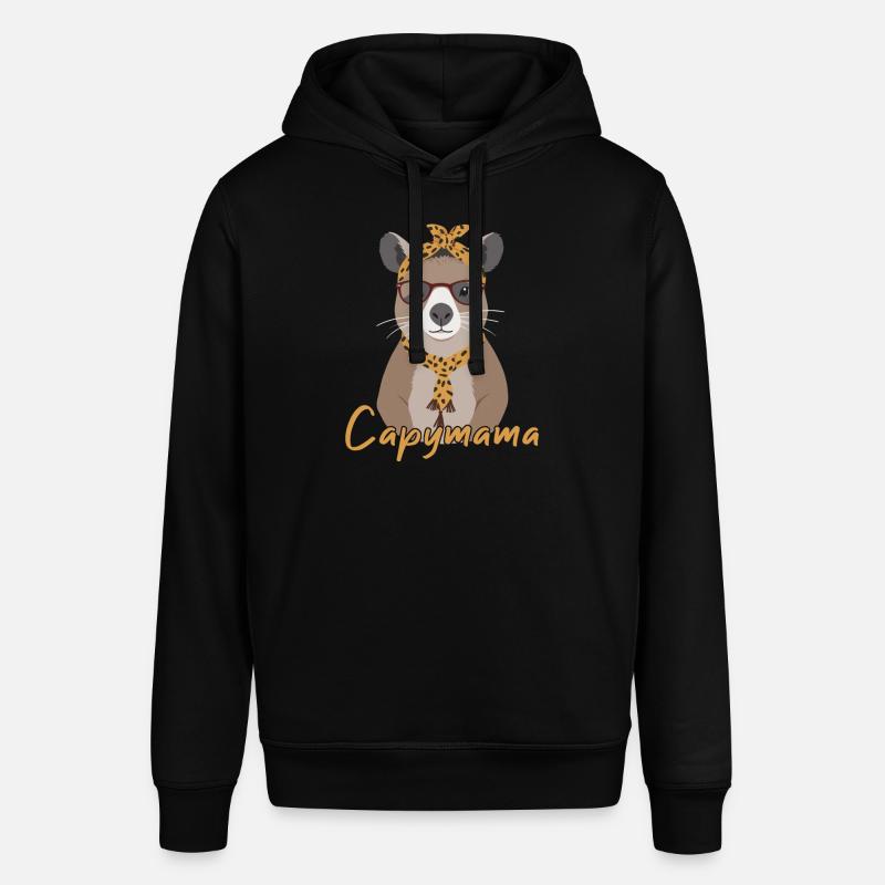 Capymama Drôle Capybara Mère Capybara - Sweat à capuche SOUNDER Stanley/Stella Unisexe - noir