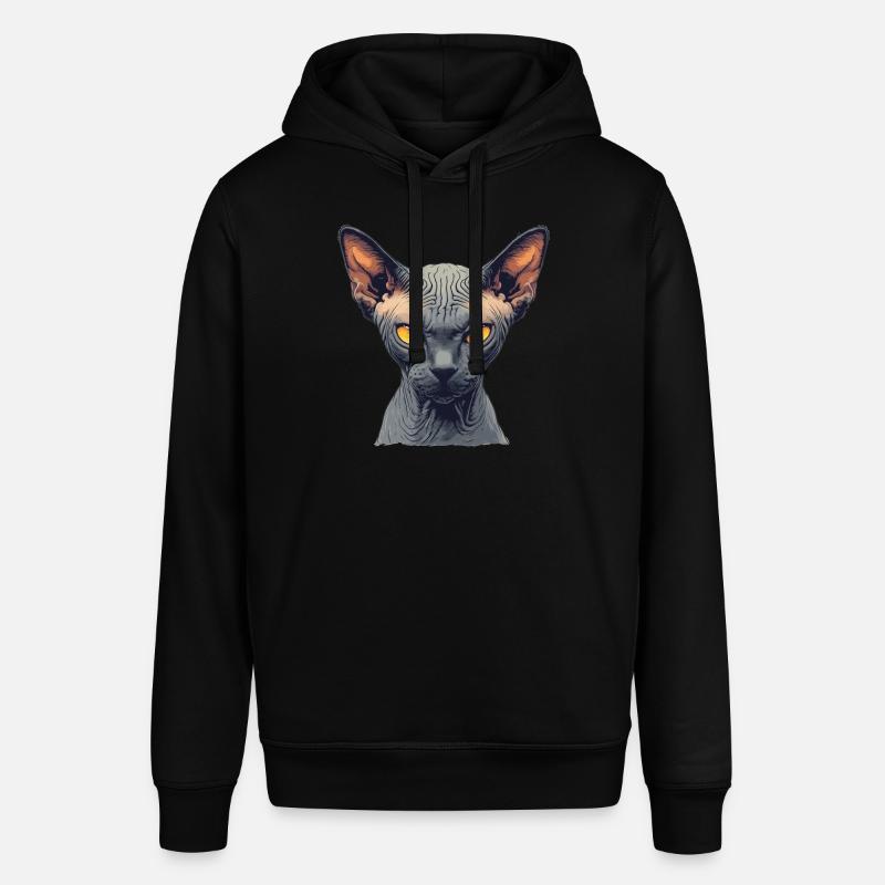 Chaton Sphynx Chat Sphynx - Sweat à capuche SOUNDER Stanley/Stella Unisexe - noir