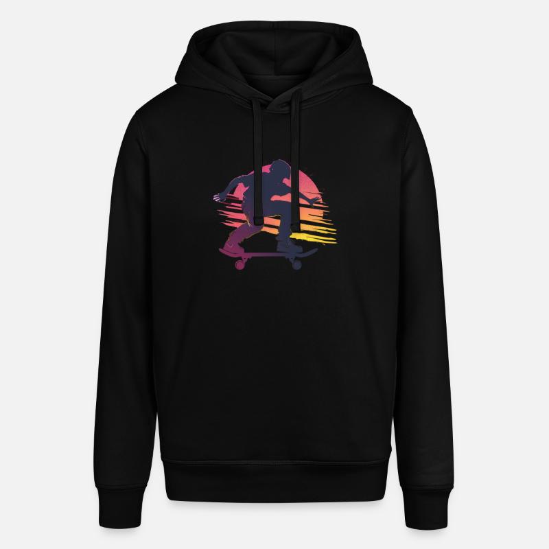 Skateboard Sunset Silhouette - Sweat à capuche SOUNDER Stanley/Stella Unisexe - noir