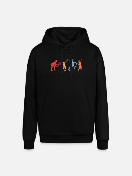Squash player silhouettes Squash - Stanley/Stella SOUNDER Unisex Hoodie - black