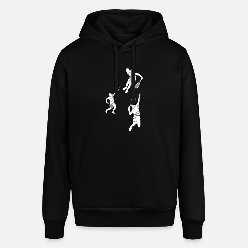 Squash player silhouettes Squash Player - Stanley/Stella Unisex Hoodie SOUNDER - Schwarz