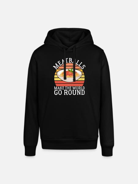 Meatball Lovers Gifts - Stanley/Stella SOUNDER Unisex Hoodie - black