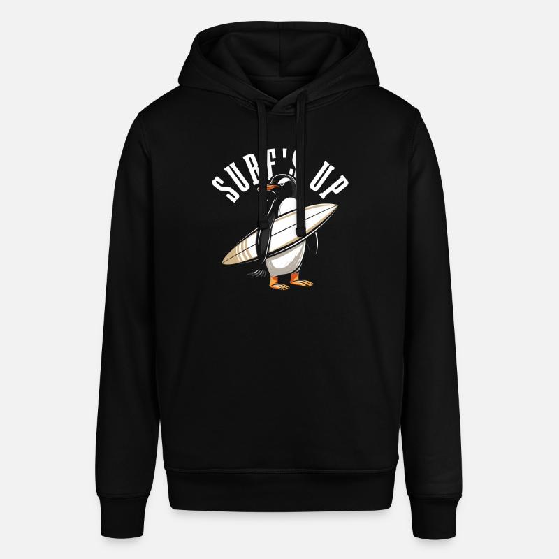 Pingouin Surf Surfer Funny Gift - Sweat à capuche SOUNDER Stanley/Stella Unisexe - noir