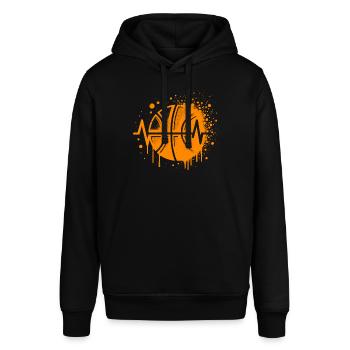 Basketball Herzlinie - Stanley/Stella Unisex Hoodie SOUNDER - Schwarz - Vorne - Alina (178cm) & Michal (187cm)