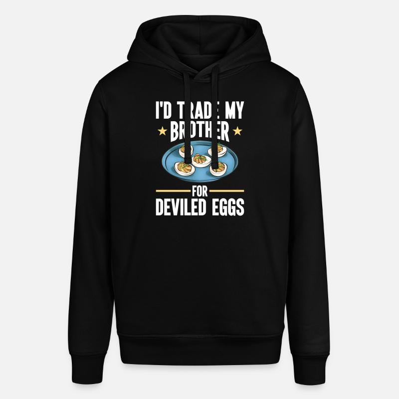 Stuffed Eggs Deviled Eggs - Stanley/Stella SOUNDER Unisex Hoodie - black