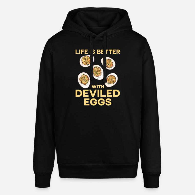 Stuffed Eggs Deviled Eggs - Stanley/Stella SOUNDER Unisex Hoodie - black