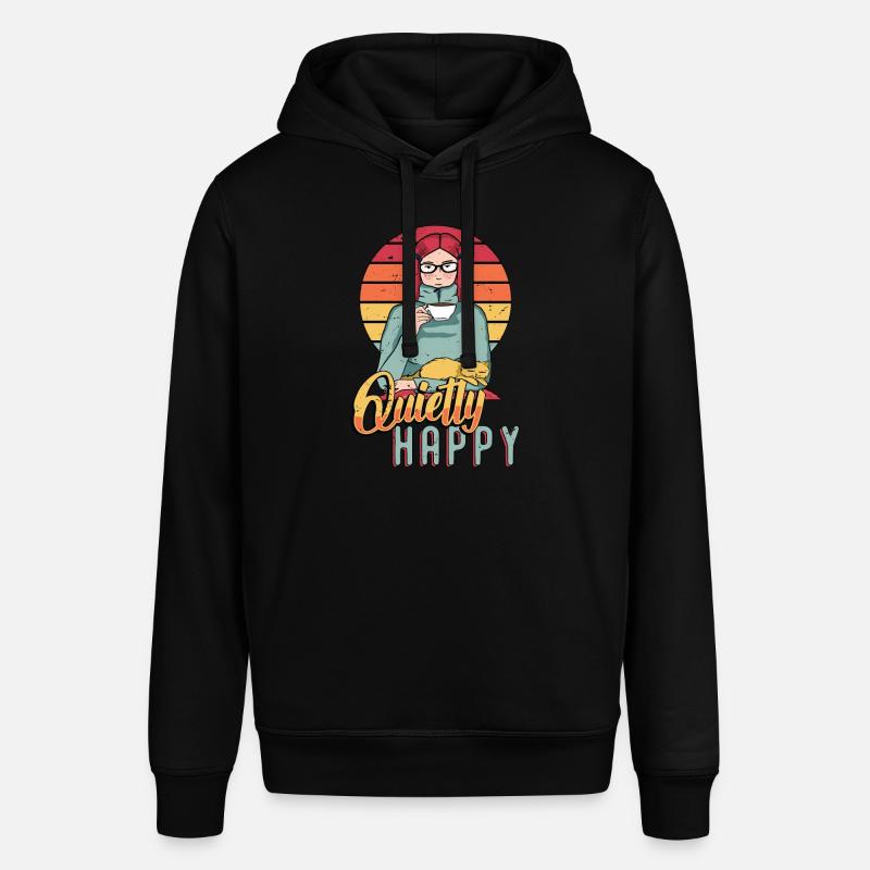 Introverti Tranquillement heureux Introversion introvertie - Sweat à capuche SOUNDER Stanley/Stella Unisexe - noir