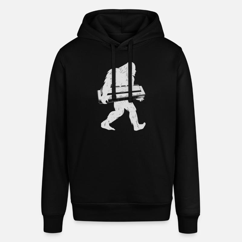 Harmonica Playing Gift - Stanley/Stella SOUNDER Unisex Hoodie - black