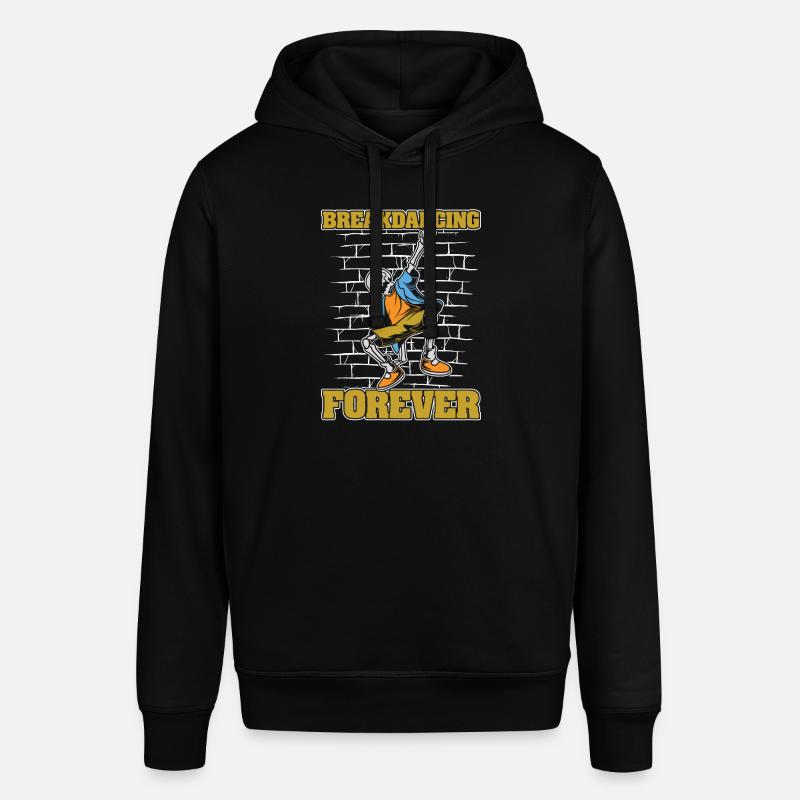Breakdance Breakdancer Breakdancing Skeleton - Stanley/Stella SOUNDER Unisex Hoodie - black