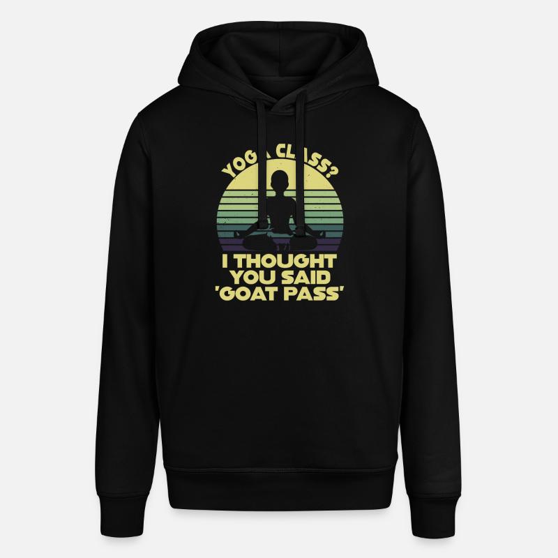 Yogastunde oder Ziegenpass - Stanley/Stella Unisex Hoodie SOUNDER - Schwarz