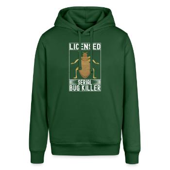 Schädlingsbekämpfung Kammerjäger - Stanley/Stella Unisex Hoodie SOUNDER - Flaschengrün - Vorne - Alina (178cm) & Michal (187cm)