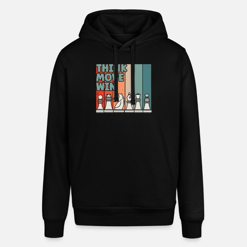 Échecs Pensez Coup Gagner - Sweat à capuche SOUNDER Stanley/Stella Unisexe - noir