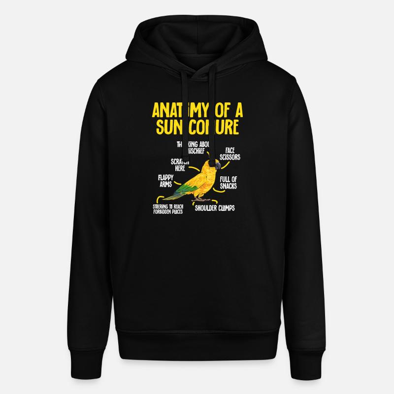 Perruche, Perroquet, Perruche, Oiseau - Sweat à capuche SOUNDER Stanley/Stella Unisexe - noir