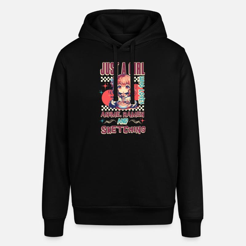 Dessin de ramen d’anime - Sweat à capuche SOUNDER Stanley/Stella Unisexe - noir