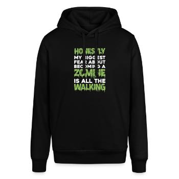 Zombie Zombie-Jäger Zombieapokalypse Geschenk - Stanley/Stella Unisex Hoodie SOUNDER - Schwarz - Vorne - Alina (178cm) & Michal (187cm)