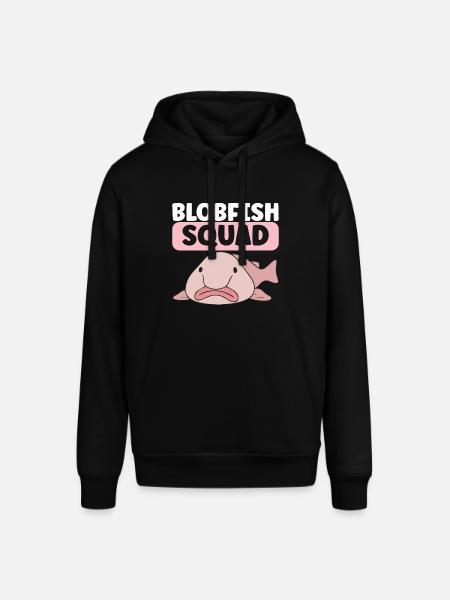 Cute Blob Fish Ugly Fish - Stanley/Stella SOUNDER Unisex Hoodie - black
