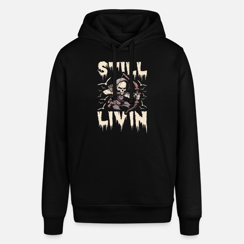 Bogenjagd Bogenjäger Skelett - Stanley/Stella Unisex Hoodie SOUNDER - Schwarz