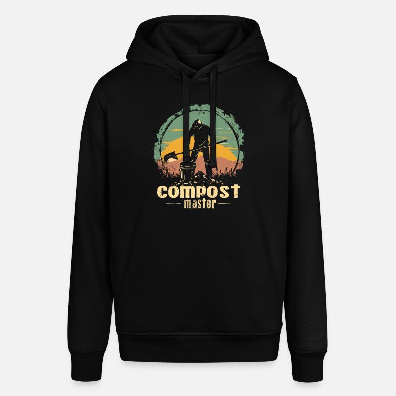 Compost alimentaire en permaculture - Sweat à capuche SOUNDER Stanley/Stella Unisexe - noir