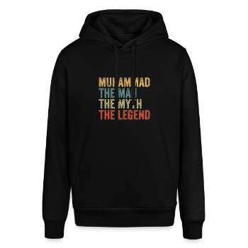 Muhammad the man the myth - Stanley/Stella Unisex Hoodie SOUNDER - Schwarz - Vorne - Alina (178cm) & Michal (187cm)