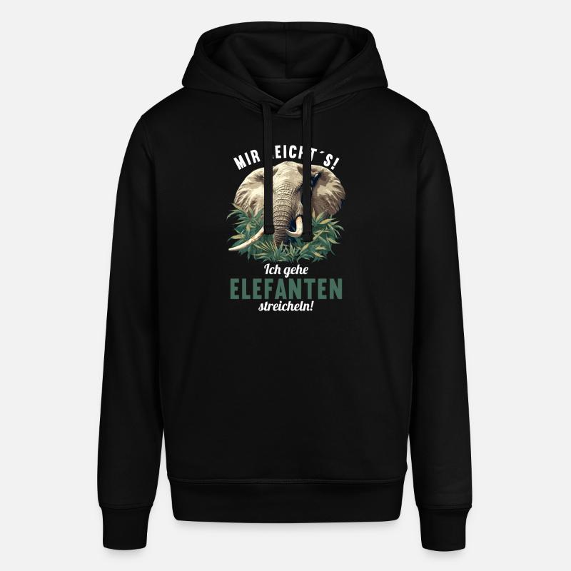 Éléphant Éléphant - Sweat à capuche SOUNDER Stanley/Stella Unisexe - noir