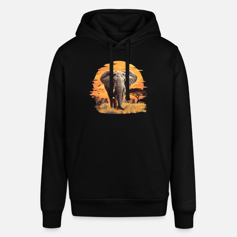 Éléphant Éléphant - Sweat à capuche SOUNDER Stanley/Stella Unisexe - noir