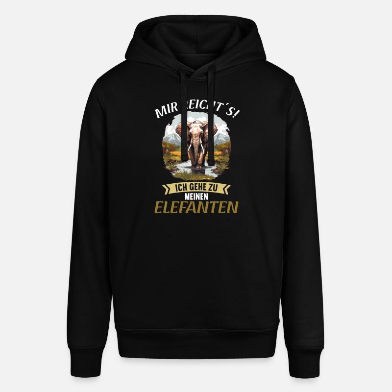 Éléphant Éléphant - Sweat à capuche SOUNDER Stanley/Stella Unisexe - noir
