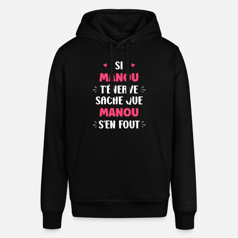 Manou - Sweat à capuche SOUNDER Stanley/Stella Unisexe - noir