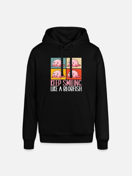 Cute Blob Fish Ugly Fish - Stanley/Stella SOUNDER Unisex Hoodie - black