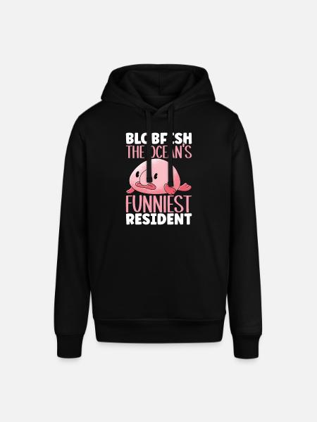 Süßer Blobfisch Hässlicher Fisch - Stanley/Stella Unisex Hoodie SOUNDER - Schwarz