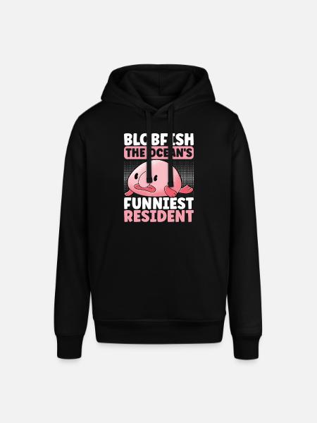 Cute Blob Fish Ugly Fish - Stanley/Stella SOUNDER Unisex Hoodie - black