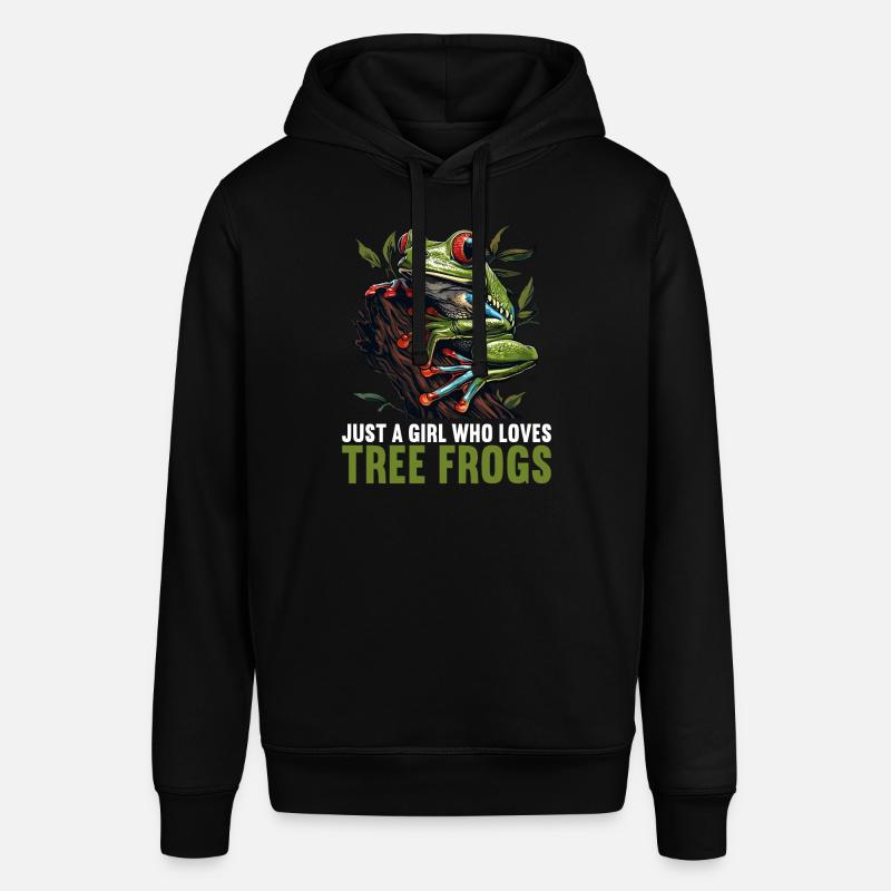 Tree Frog Baumfrösche Baumfrosch - Stanley/Stella Unisex Hoodie SOUNDER - Schwarz